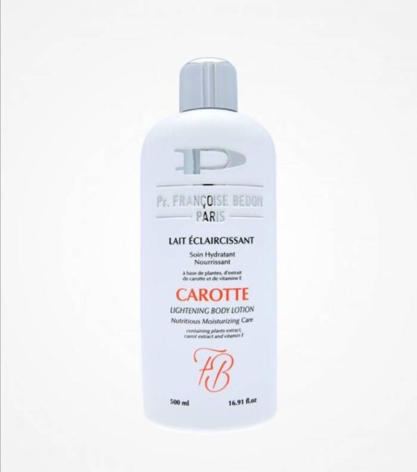 Lait éclaircissant- Carotte Pr. Fançoise BEDON