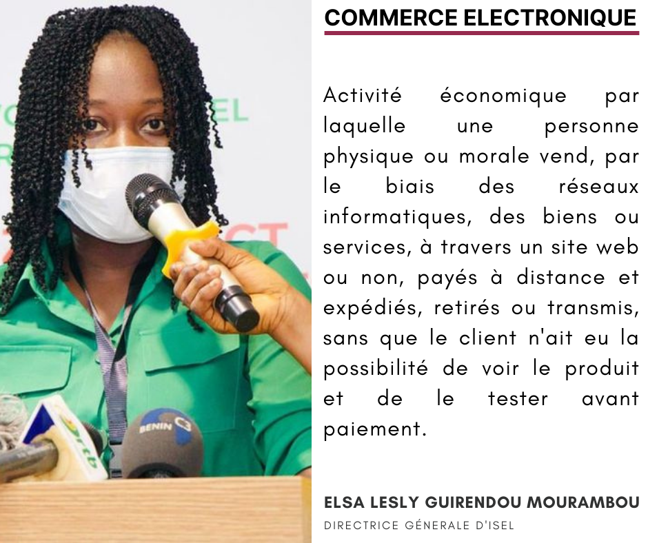 La définition du commerce électronique selon Elsa Lesly GUIRENDOU MOURAMBOU