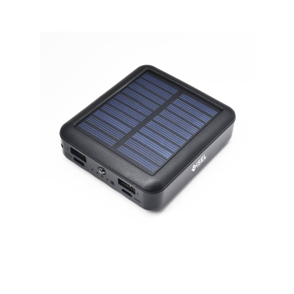 Powerbank solaire, photo principale avec logo ISEL
