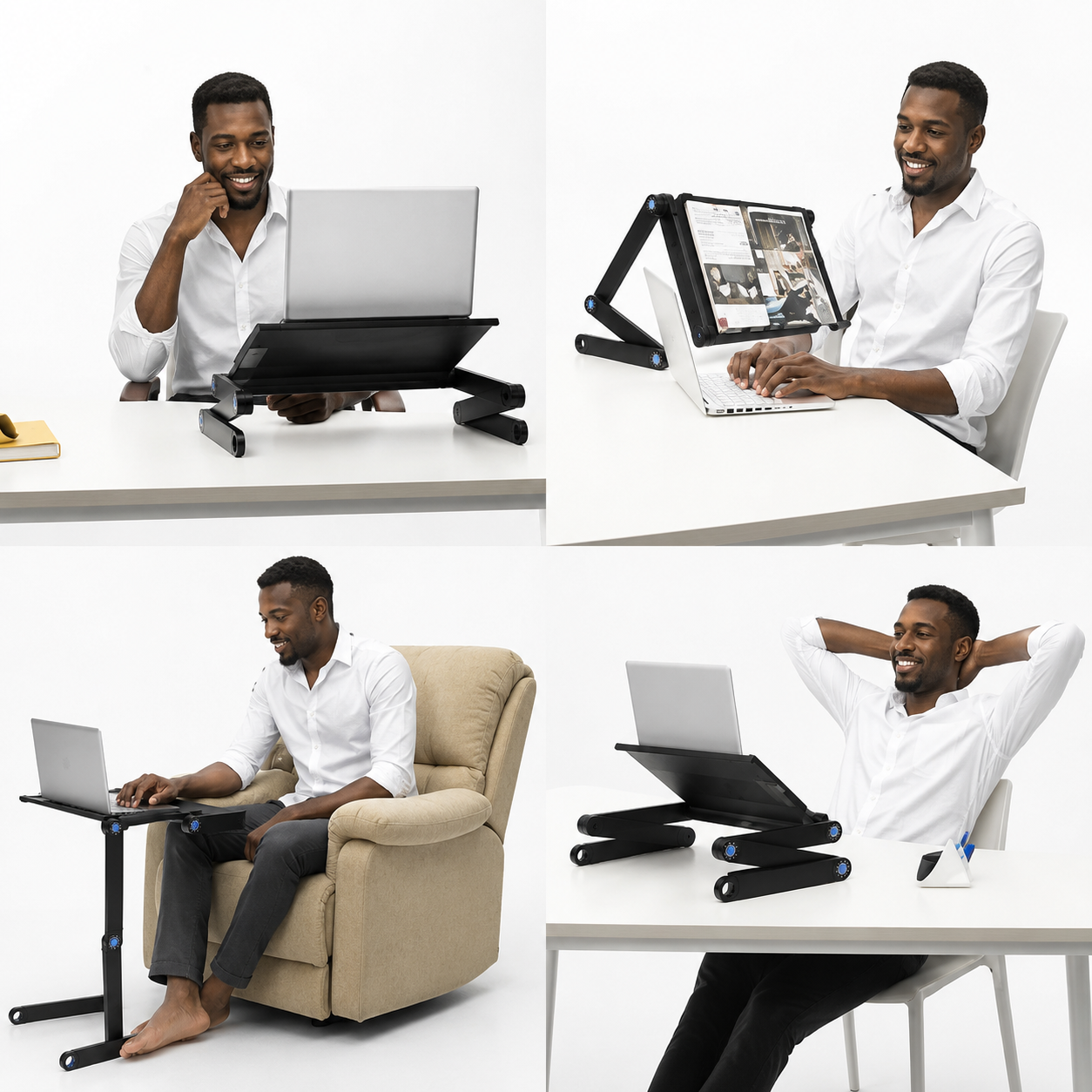 Bureau mobile_utilisation_homme noir