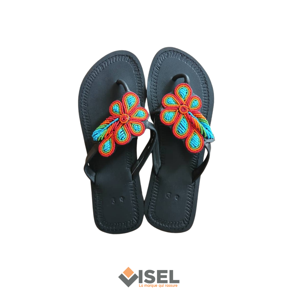 Sandale Massaï-motif_fleur